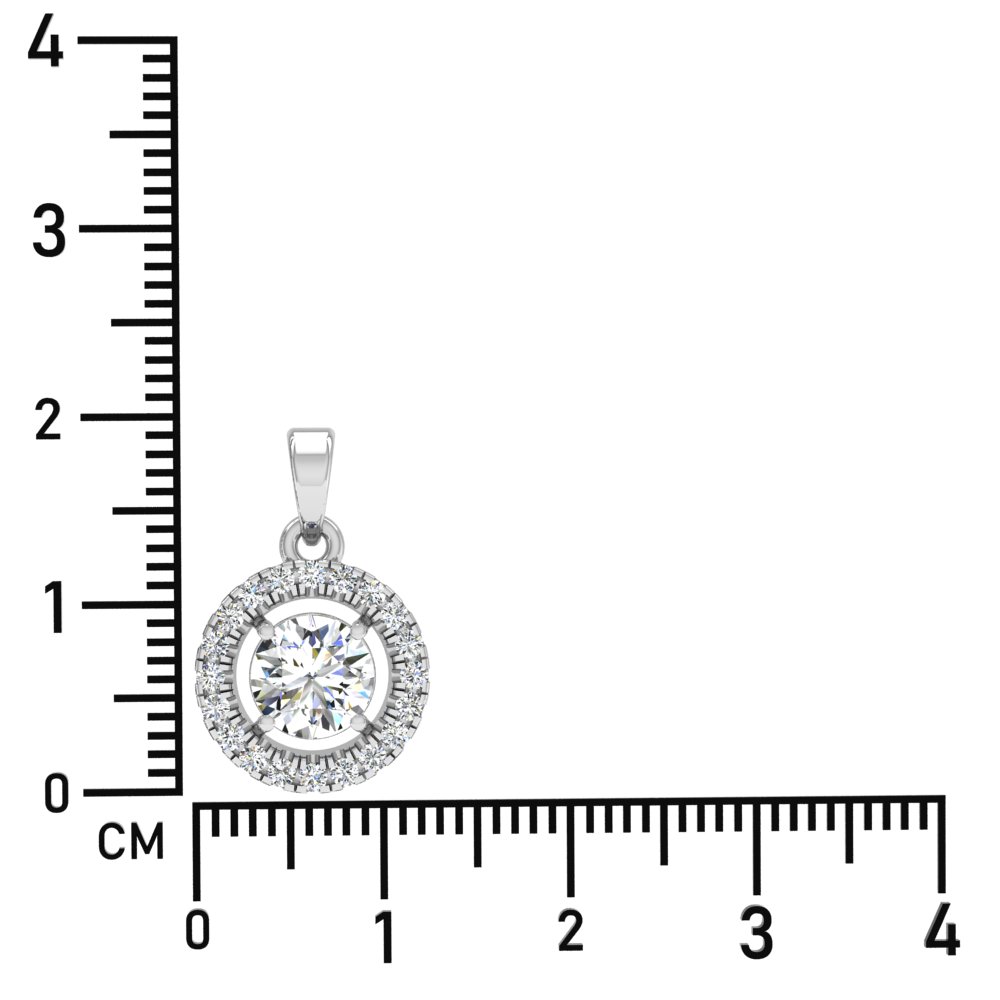 Clio Solitaire Diamond Pendant Necklace